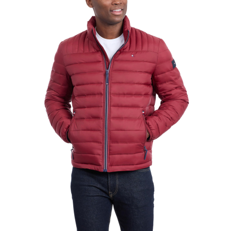 Мужская куртка Tommy Hilfiger на молнии 1160727386 (Бордовый XXL)
