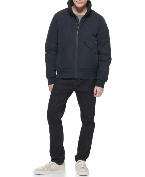 Мужская куртка Tommy Hilfiger с капюшоном 1160728996 (Синий L)