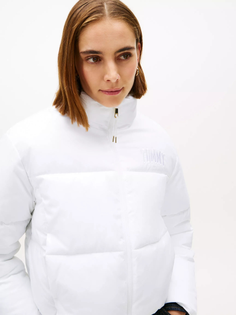 Женская укороченная куртка Tommy Hilfiger 1161148059 (Белый L)