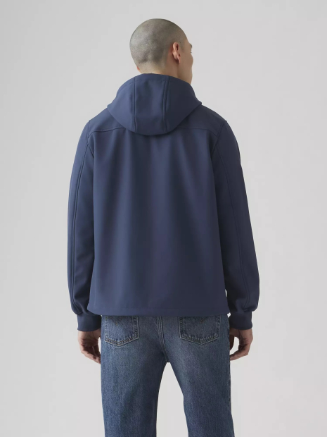 Мужская куртка Soft Shell Levi's с капюшоном 1161673749 (Синий M)