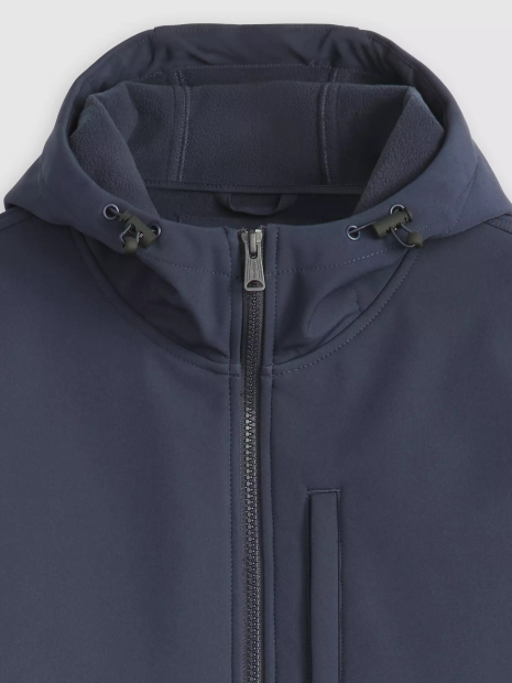 Чоловіча куртка Soft Shell Levi's з капюшоном 1161810135 (Синій XXL)