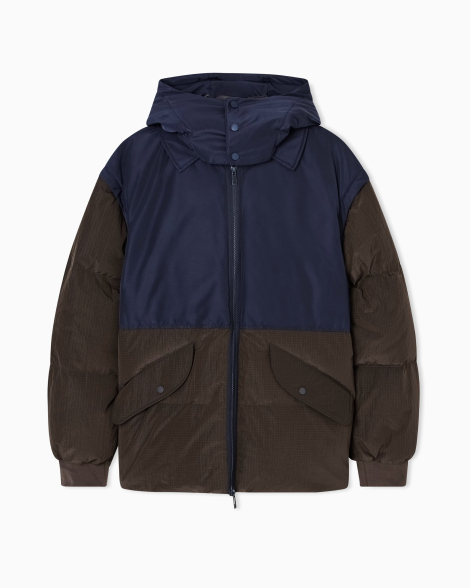 Мужская куртка Armani Exchange с отстегивающимися рукавами 1162513484 (Синий/Зеленый M)