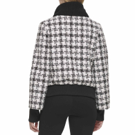 Женская куртка Karl Lagerfeld Paris с высоким воротником 1159838730 (Черный/Белый XL)