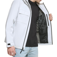 Мужская куртка DKNY с капюшоном 1159841168 (Серый L)