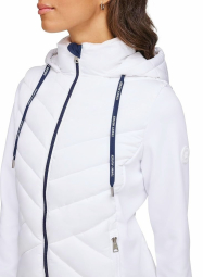 Женская стеганая куртка с капюшоном Tommy Hilfiger 1159841188 (Белый XL)