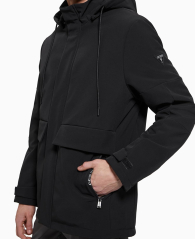 Чоловіча куртка GUESS на блискавці 1159841721 (Чорний XL)