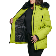 Теплая женская куртка Guess 1159841794 (Салатовый L)