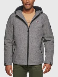 Мужская теплая куртка Tommy Hilfiger с подкладкой из шерпы 1159841813 (Серый XL)