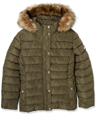 Женский стеганый пуховик Tommy Hilfiger 1159841825 (Зеленый XL)