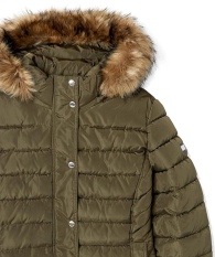 Женский стеганый пуховик Tommy Hilfiger 1159841825 (Зеленый XL)