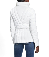 Женская стеганая куртка Guess со съемным капюшоном 1159841838 (Белый XXL)