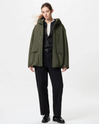 Куртка-пуховик UNIQLO з капюшоном 1159842490 (Зелений 3XL)