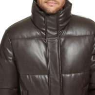Мужская куртка Calvin Klein из искусственной кожи 1159843101 (Коричневый XL)