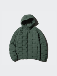 Мужской сверхлегкий пуховик UNIQLO куртка 1159845088 (Зеленый S)