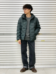Чоловічий надлегкий пуховик UNIQLO куртка 1159845088 (Зелений S)