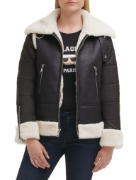 Женская комбинированная куртка Karl Lagerfeld Paris 1159845894 (Черный XS)