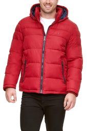 Мужская куртка Tommy Hilfiger с капюшоном 1159846014 (Красный 3XL)