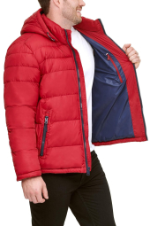 Мужская куртка Tommy Hilfiger с капюшоном 1159846014 (Красный 3XL)