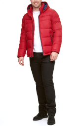 Мужская куртка Tommy Hilfiger с капюшоном 1159846014 (Красный 3XL)