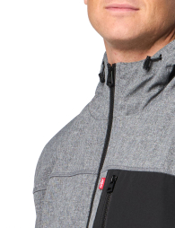 Мужская непромокаемая куртка Softshell Levi's с капюшоном 1159846635 (Серый XXL)