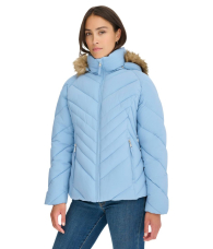 Женская стеганая куртка Tommy Hilfiger на молнии 1159847849 (Голубой XL)