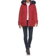 Стеганая куртка Tommy Hilfiger с капюшоном 1159848313 (Красный XS)