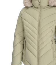 Женская стеганая куртка Tommy Hilfiger на молнии 1159849756 (Зеленый XL)