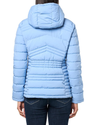 Жіноча стьобана куртка Tommy Hilfiger на блискавці 1159851413 (Блакитний XL)