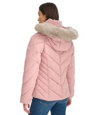 Жіноча стьобана куртка Tommy Hilfiger на блискавці 1159852485 (рожевий XL)