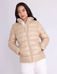 Женская куртка пуховик U.S. Polo Assn 1159852541 (Бежевый XL)