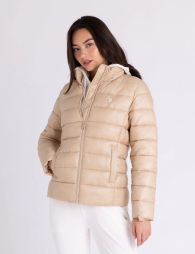 Женская куртка пуховик U.S. Polo Assn 1159852541 (Бежевый XL)