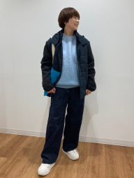 Комбинированная стеганая куртка JW ANDERSON and UNIQLO 1159853516 (Синий XL)