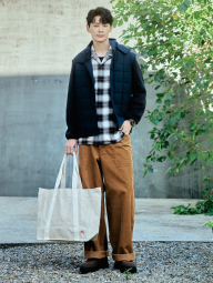 Комбинированная стеганая куртка JW ANDERSON and UNIQLO 1159853516 (Синий XL)