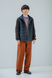 Комбинированная стеганая куртка JW ANDERSON and UNIQLO 1159853516 (Синий XL)