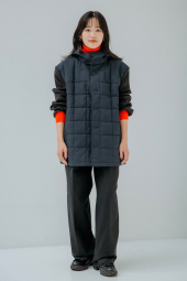 Комбинированная стеганая куртка JW ANDERSON and UNIQLO 1159853516 (Синий XL)