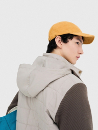 Комбинированная стеганая куртка JW ANDERSON and UNIQLO 1159854459 (Бежевый/Коричневый L)