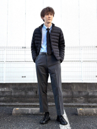 Мужская куртка UNIQLO на молнии 1159855869 (Черный M)