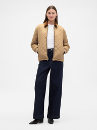 Жіноча стьобана куртка GAP 1159858283 (Бежевий XL)