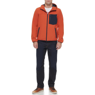 Чоловіча куртка непромокальна Levi's з капюшоном 1159856868 (Помаранчевий XL)