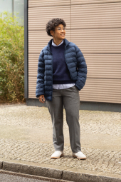 Куртка на блискавці PUFFTECH UNIQLO 1159858369 (Синій XXL)