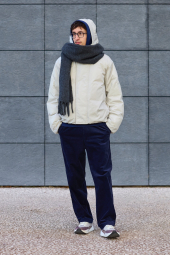 Куртка парку UNIQLO PUFFERTECH 1159858402 (Сірий M)