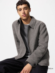 Куртка-рубашка UNIQLO на молнии 1159858987 (Коричневый L)