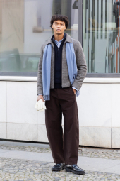 Куртка-рубашка UNIQLO на молнии 1159858987 (Коричневый L)