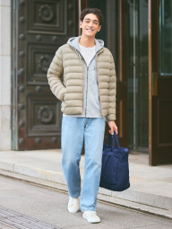 Куртка на блискавці PUFFTECH UNIQLO 1159860465 (Бежевий L)