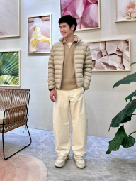 Куртка на блискавці PUFFTECH UNIQLO 1159860465 (Бежевий L)