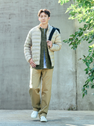 Куртка на блискавці PUFFTECH UNIQLO 1159860465 (Бежевий L)