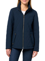 Жіноча стьобана куртка Tommy Hilfiger на блискавці 1159860601 (Синій S)