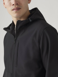 Мужская куртка Soft Shell Levi's с капюшоном 1159861351 (Черный XL)
