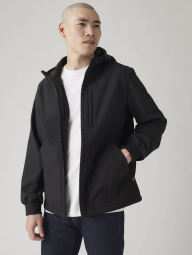 Мужская куртка Soft Shell Levi's с капюшоном 1159861351 (Черный XL)