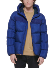 Мужская куртка Tommy Hilfiger с капюшоном 1159862270 (Синий XXL)